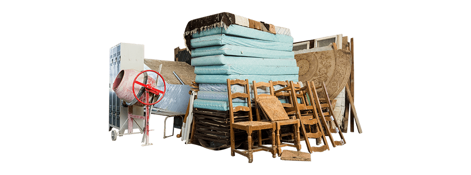 Pile of Mattresses, Chairs and Other Household Debris